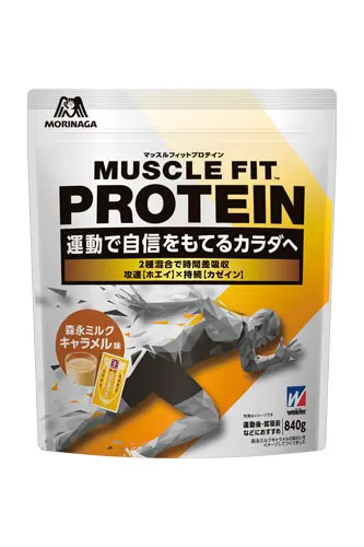 マッスルフィットプロテイン 森永ミルクキャラメル味